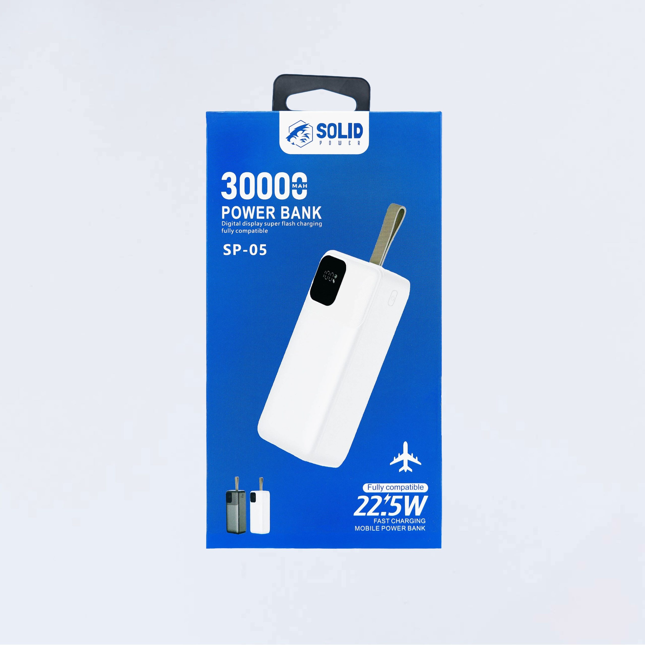 SOLID POWER 30,000mAh (Super Fast Charging + PD) Powerbank (SP-05)