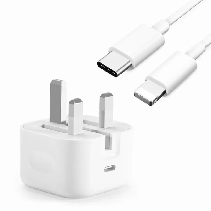 35W USB-C Three-Pin Charger with USB-C to Lightning Cable