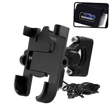 USB Mobile Charging Bike Holder Metal Phone Stand - Image 2