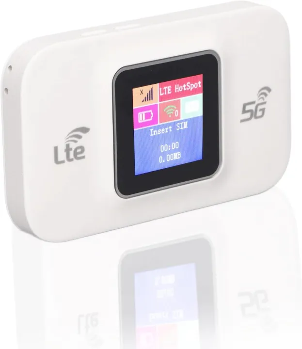 Portable WiFi, 300Mbps 4g LTE Mobile Hotspot, Hotspot Device with Sim Card Slot, Portable WiFi Hotspot for Travel, Mini Smart Pocket Router Built in 3000mah Lithium Battery - Image 4