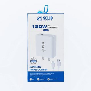 SOLID POWER 120W Premium Super Fast Charger (Type-C) (SC-120)