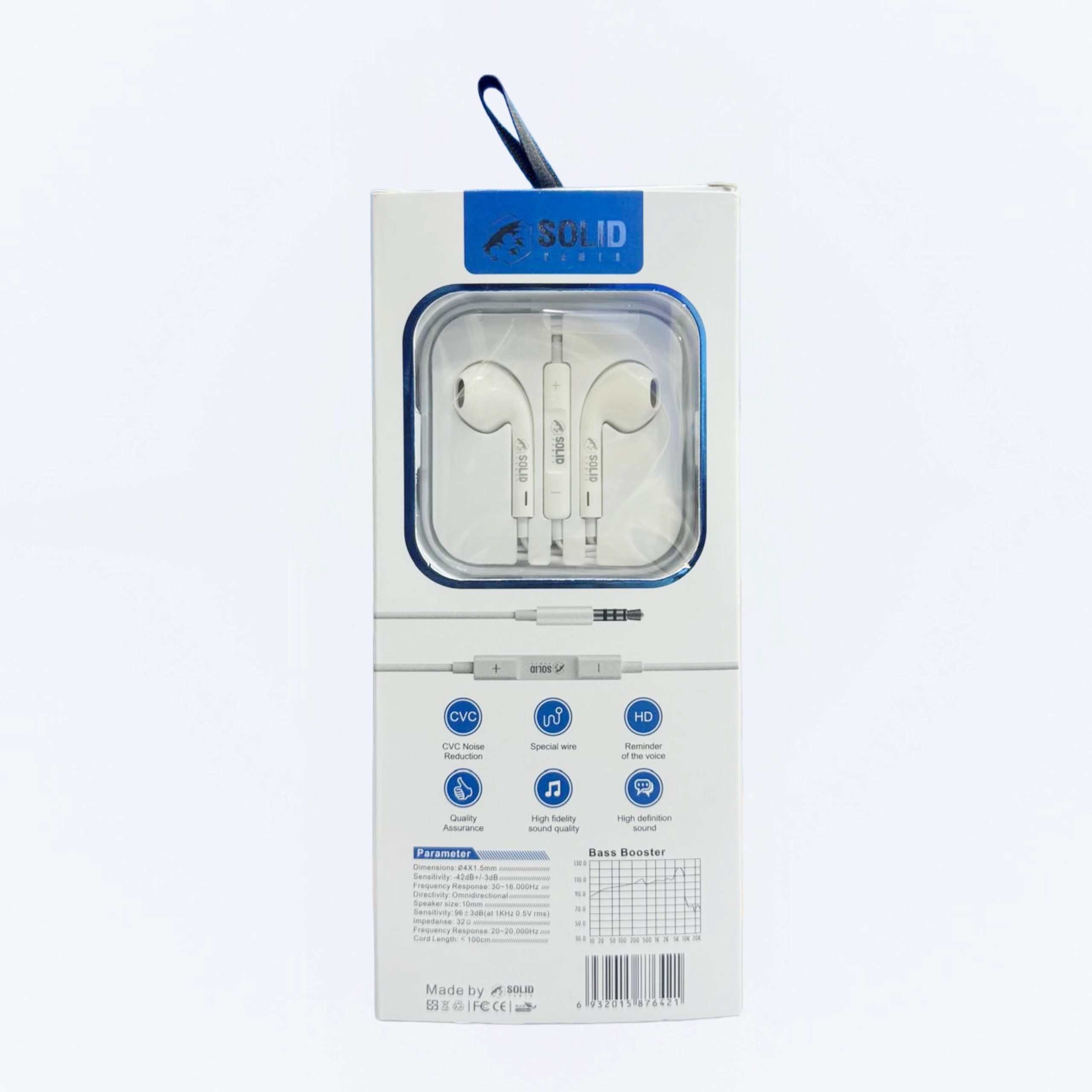 SOLID POWER Music Extra HD Earphones with Mic (SE-04) - Image 3