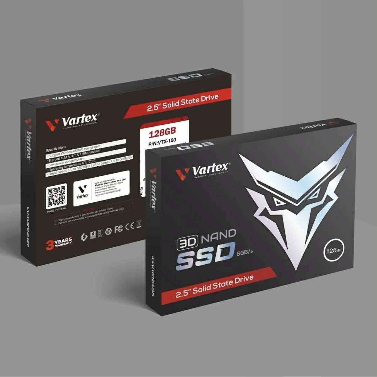 Vartex 128GB Pro SSD - 2.5" SATA III 6Gb/s, TLC 3D NAND, High-Speed Storage for Laptops, Desktops, and All-in-One PCs (Copy) - Image 2